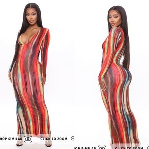 Fashion Nova Work Of Art Maxi Dress